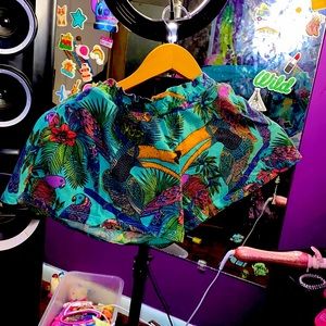 Exotic animal loose shorts